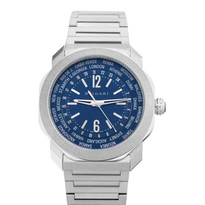 BVLGARI Finissimo 40 mm Watch in Blue Dial