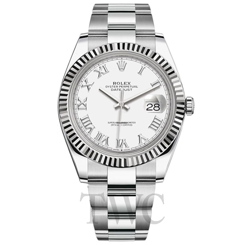 rolex datejust 41 jubilee white dial