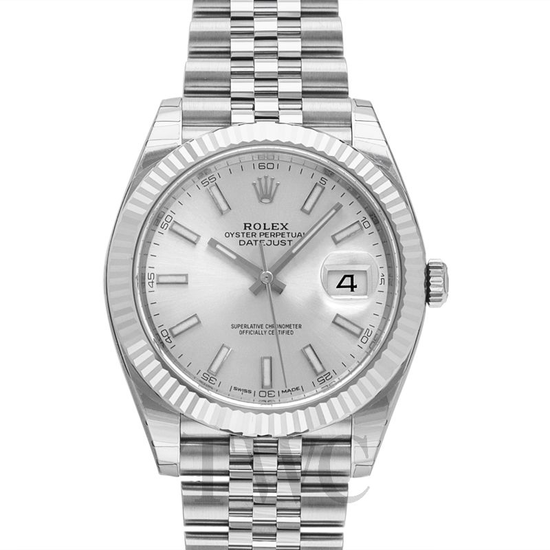 datejust 41 stainless steel