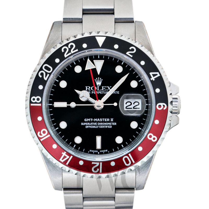 gmt master ii black and red