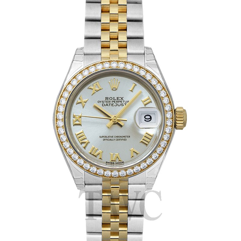 ladies 18ct gold rolex oyster perpetual datejust