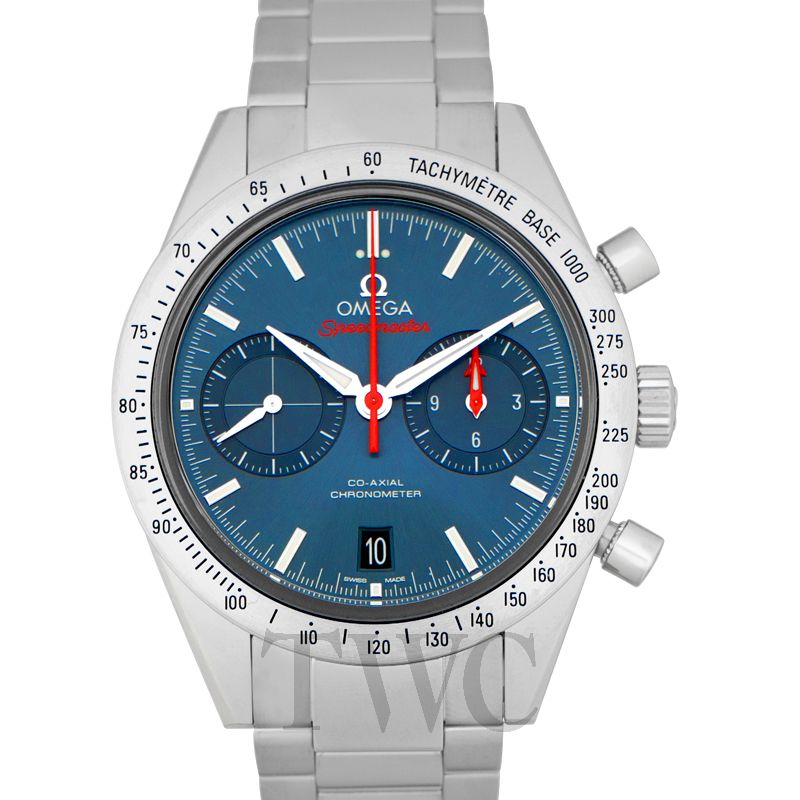 omega speedmaster 57 blue dial