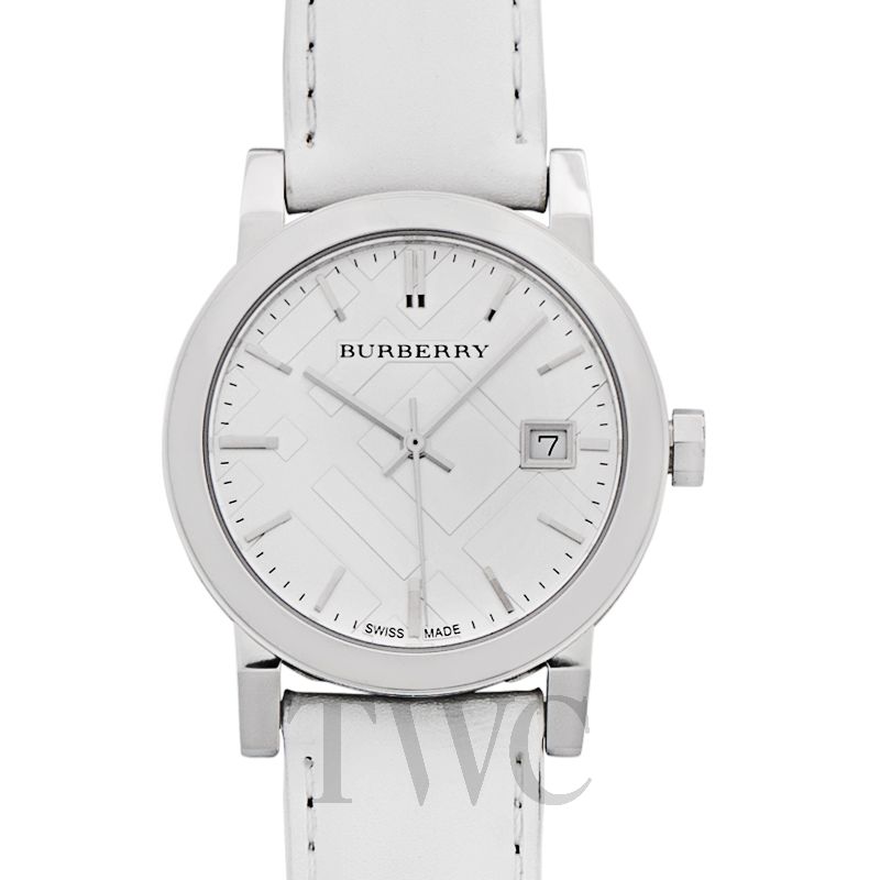 burberry white watch