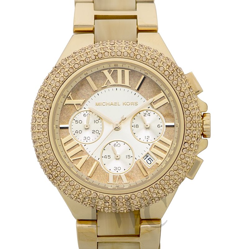 michael kors camille watch gold