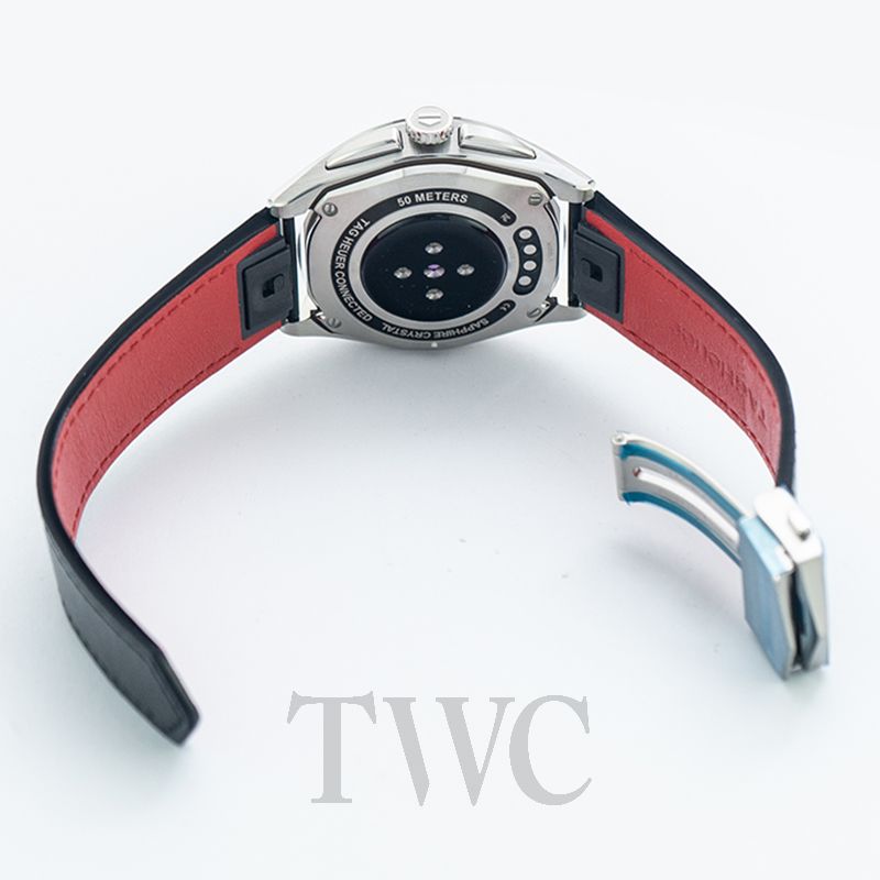 TAG Heuer Connected - Steel case 42 mm - Black Leather Strap -  SBR8010.BC6608