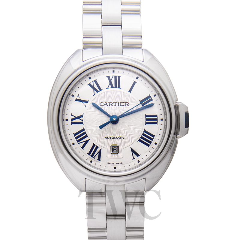 cartier stainless steel ladies watch