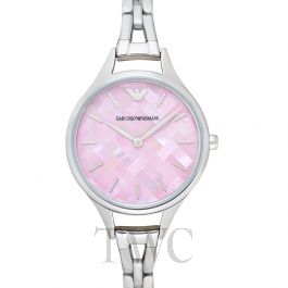 armani watch pink face