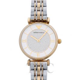 emporio armani watch gold and silver