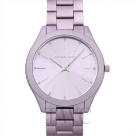 michael kors slim runway watch purple