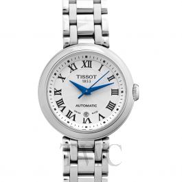 ladies silver tissot watch