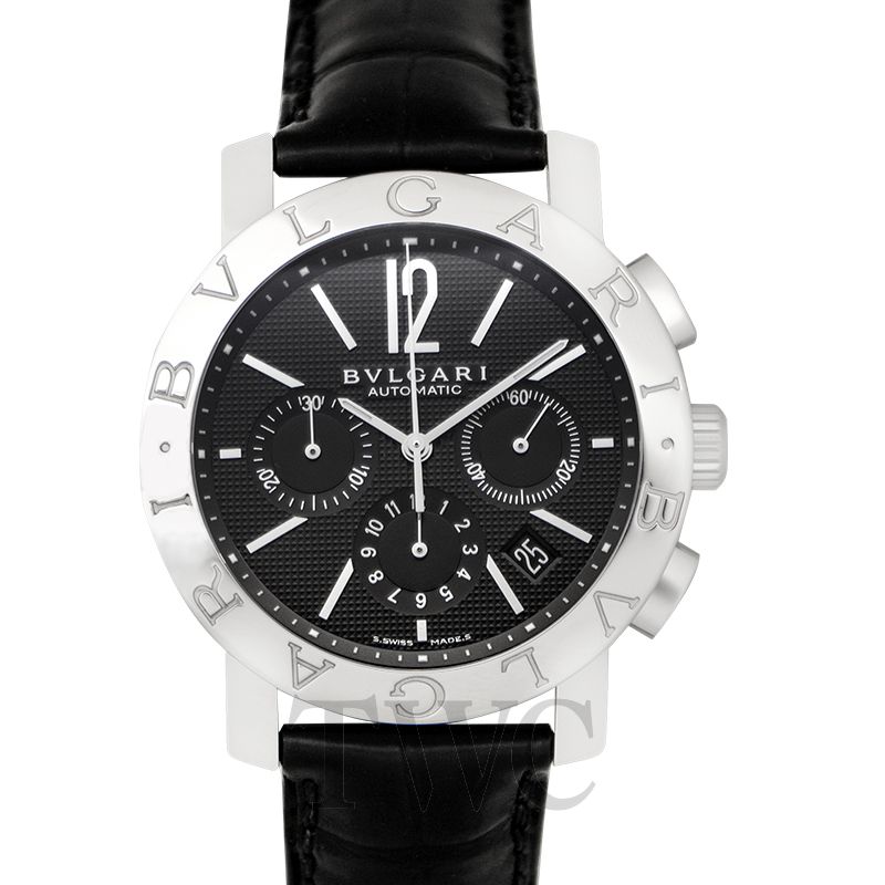 New Bvlgari Chronograph Automatic Black Dial Men's Watch 101558 Bvlgari ...