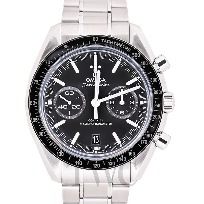 Speedmaster Racing Coaxial Master Chronometer Chronograph 4425 Mm Automatic Black Dial Steel Mens Watch