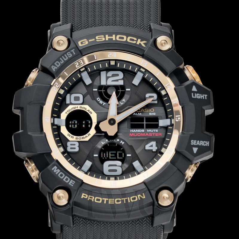 New Casio G Shock Mudmaster Black And Gold Gwg 100gb 1ajf Casio G Shock