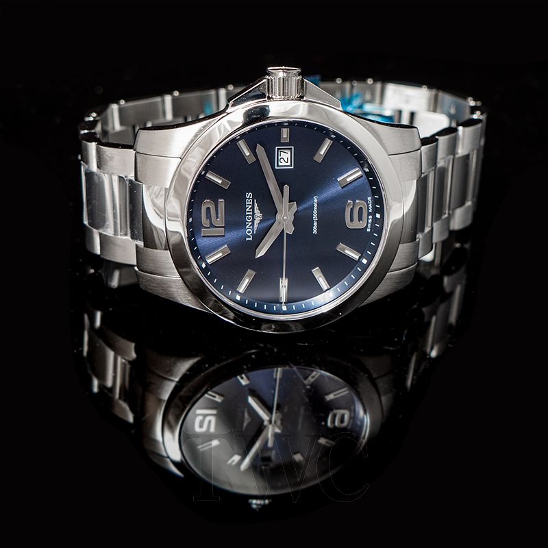 New Longines Conquest Quartz Blue/Steel 41mm L37594966 Longines ...