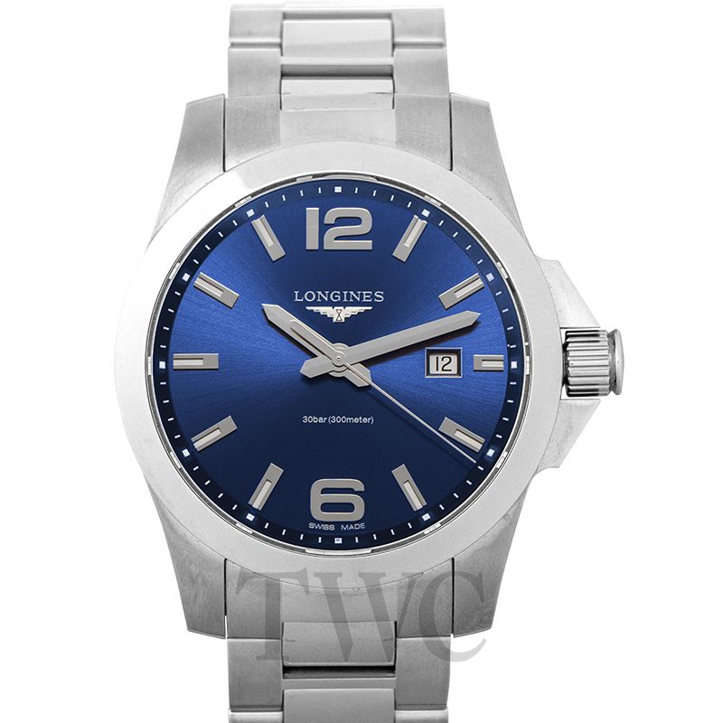 New Conquest Quartz Blue Dial Men's Watch L37604966 Longines Longines ...