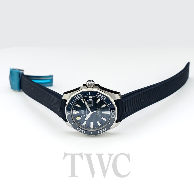 tag heuer aquaracer calibre 5 automatic blue dial