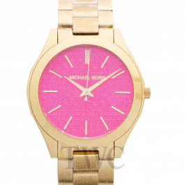 michael kors pink runway watch