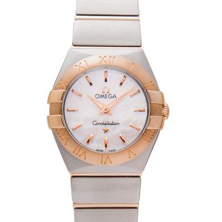 Omega constellation rose discount gold ladies watch