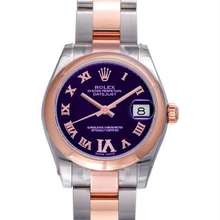 Rolex datejust lady 31 purple dial new arrivals