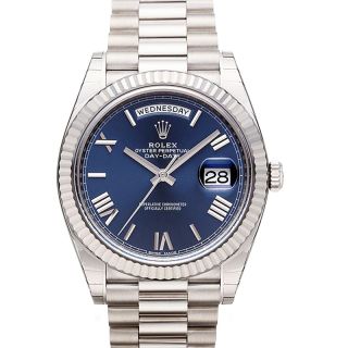Rolex Day-Date 40 Ice Blue Dial Platinum Men's Watch M228206-0001
