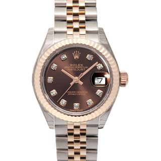 Rolex Lady-Datejust 28 Diamond Rose Gold Watch 279135RBR-0003