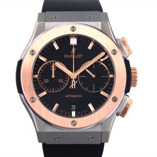 New Hublot Classic Fusion 45 mm Black Ceramic Rose Gold Watch  511.CO.1181.RX