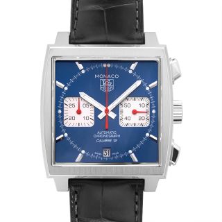 Tag Heuer Watch Monaco Caliber 11 Automatic Blue Dial 39mm CAW211P.FC6356