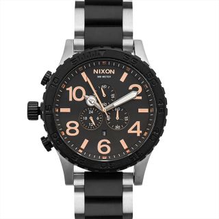 半額販売【2年保証書付き】ニクソン腕時計A083-1042オールブラックサープラス 時計